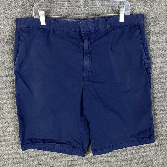 Club Monaco Shorts‎ Men's Size 36 Navy Blue 100% Cotton Adults - Picture 1 of 8